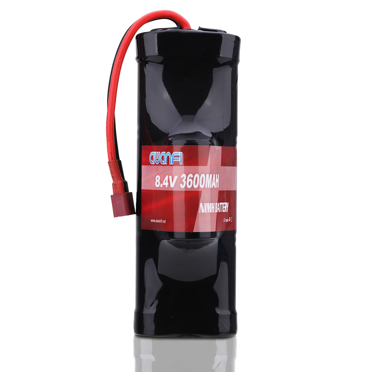 AWANFI 8.4V NiMH Battery 7-Cell 3600mAh Hump Pack NiMH RC Battery with Deans Plug for Most 1/10 Scale RC Car RC Truck RC Boat