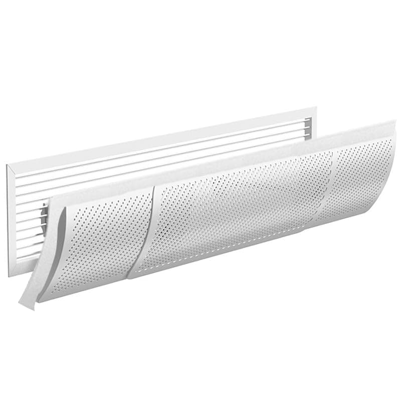 ALANX Central AC Air Flow Deflector, Adjustable Air Conditioner Deflector, With filter cotton Side Outlet Air Wing Air Cooled Baffle Wind Direction Telescopic Windshield (Style 1)