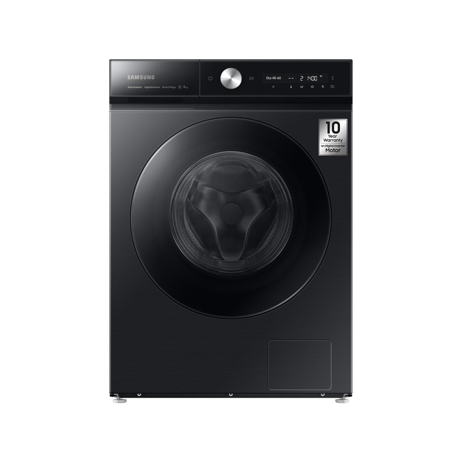 Samsung Front Load Washer 11.5kg, Black, with EcoBubble, AI Wash, Auto Open Door, WW11BB944DGB/GU, 10 Year Warranty on Digital Inverter Motor (UAE version)