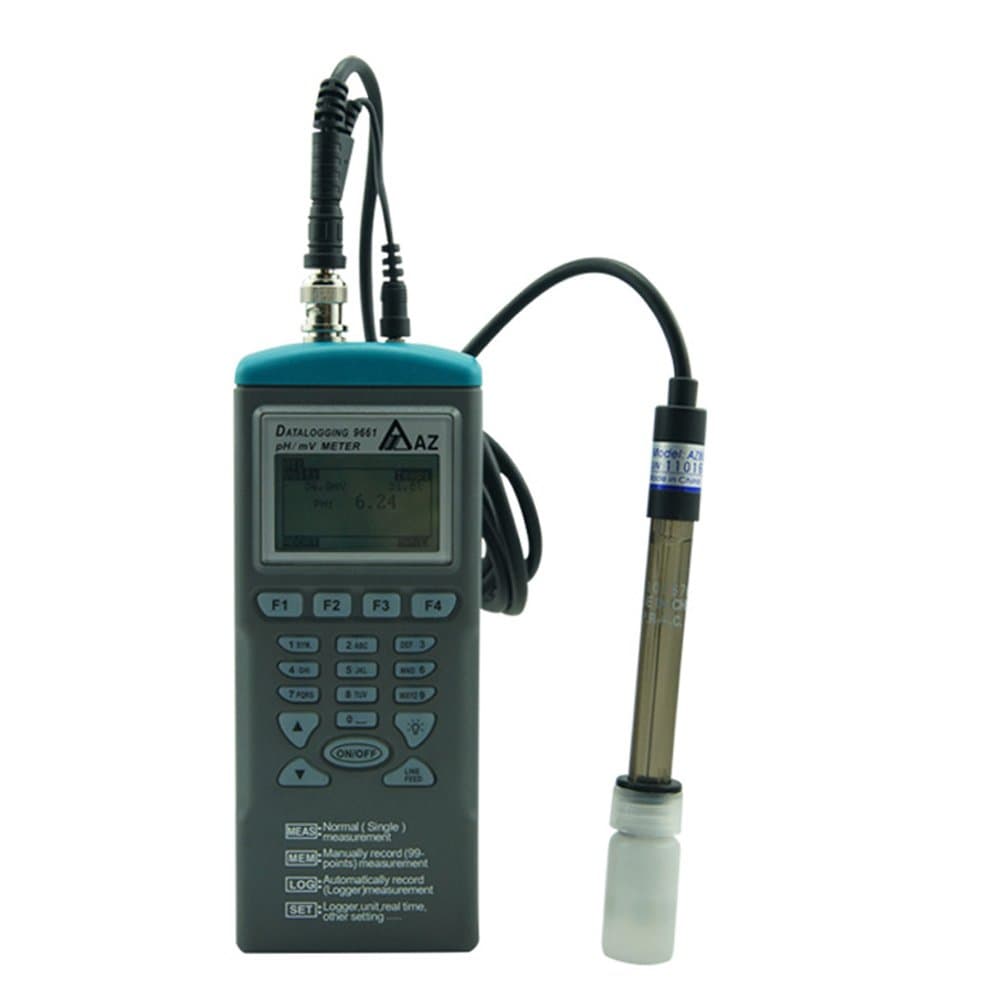 AZ Portable ORP Meter Handheld Water Quality Test Meter Aquarium Pool Drinking Water Testing Probe Digital pH mV Meter Data Logger