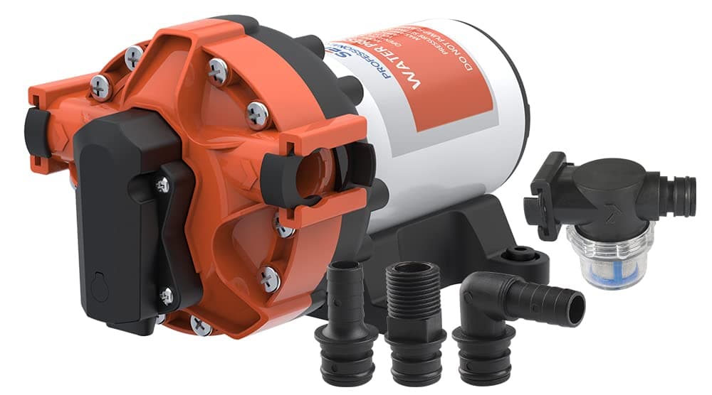 56A seires Variable Speed Pump DC 12V 5.0GPM 4.8Bar Self-Priming Diaphragm Pump for ATV Sprayer, Solar Water System