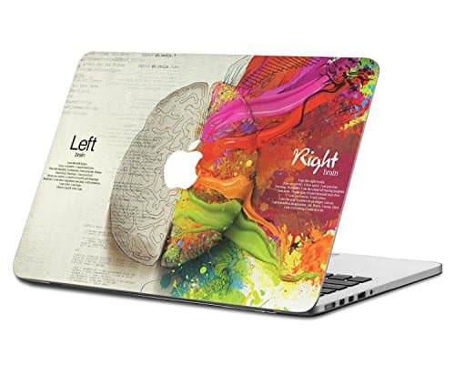 HERNGEE Left and Right Brain Decal Vinyl Skin Sticker Compatible with MacBook Pro with Retina Display 15.4 Inch, Model: A1398