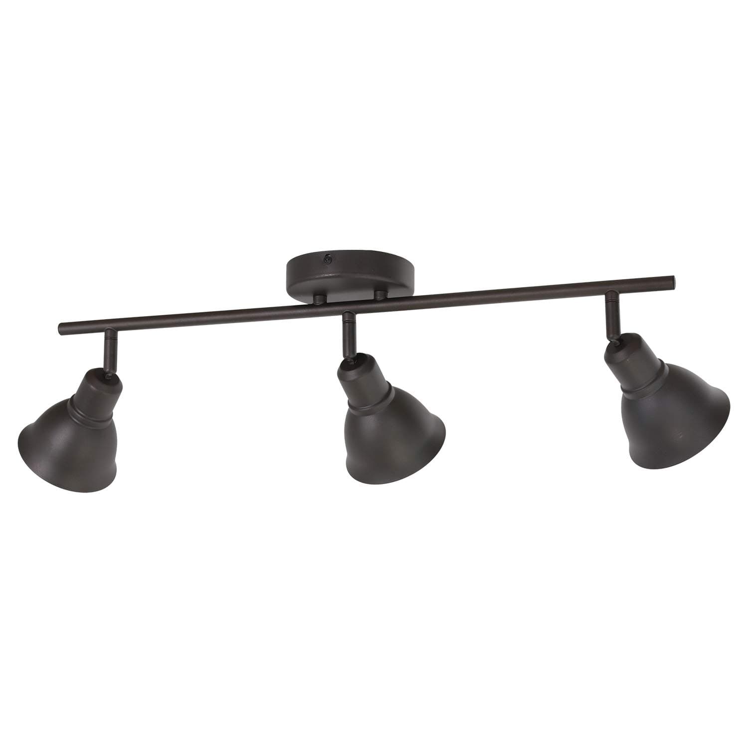BONLICHT Three-Light Industrial Vintage Multi-Directional Ceiling Mount Fixture Oil Rubbed Bronze Track Lighting Kit Modern Spotlight Wall lamp (GU10 Bulbs Included)
