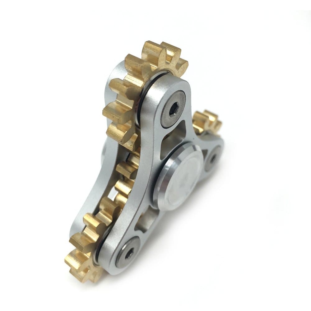 FXCOOLCT Hand Spinner 4 Gear Linkage Fidget Spinner Anti Stress Toys Tri-Spinner Fidget Stress Reducer Anxiety Killing Time Kids Adult Gift