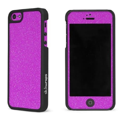 SLICKWRAPSGlitter Collection the Case for iPhone 5 & 5s - Pink Glitz - Carrying Case - Retail Packaging - Pink Glitz