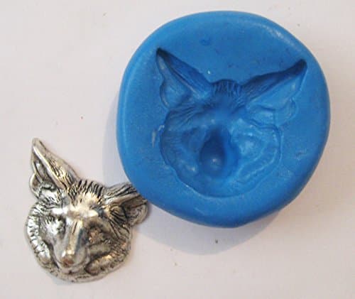 Wolf Face Flexible Food Grade Silicone Push Mold for Polymer Clay, Resin,wax,miniature Food,sweets,plaster