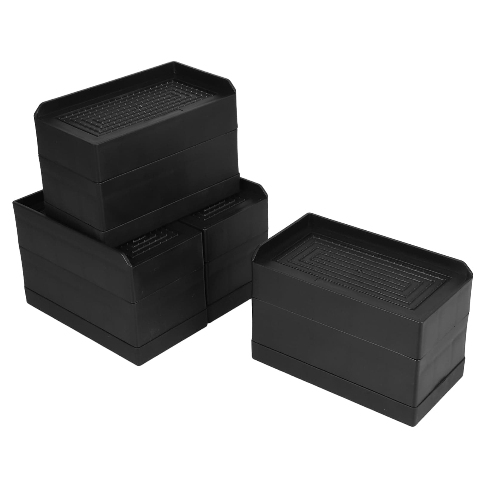 VALICLUD 4pcs Heavy Duty Furniture Elevators Stackable Bed Risers Desk Height Extenders for Sofas Tables Refrigerators and Washing Machines Boost Comfort Accessibility