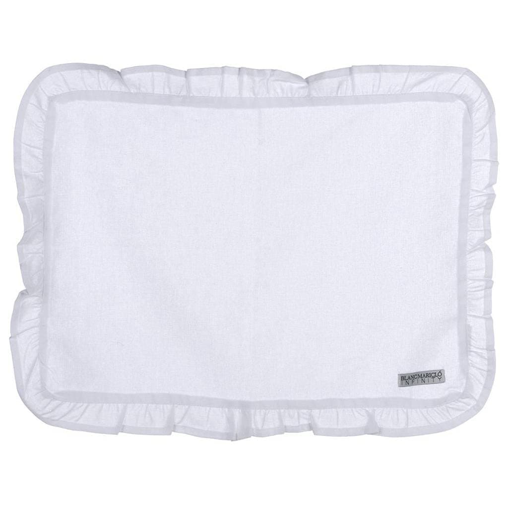 Blanc MaricloTablecloth with Gingham 35 x 48 Infinity White Shabby Style Colour: White