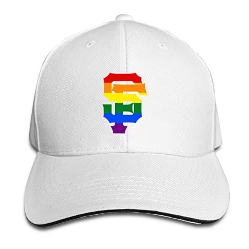 Sf Symbol With Rainbow Flag Baseball Cap By Cnlowter