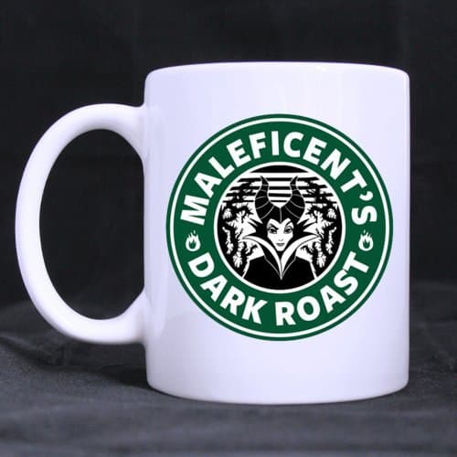 Cool Designed MALEFICENT'S DARK ROAST Ceramic Coffee White Mug (11 Ounce) Tea Cup - Personalized Gift For Birthday,Christmas And New Year
