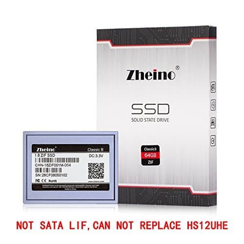 Zheino 1.8" ZIF 40 Pins SSD Solid State Drive 64gb