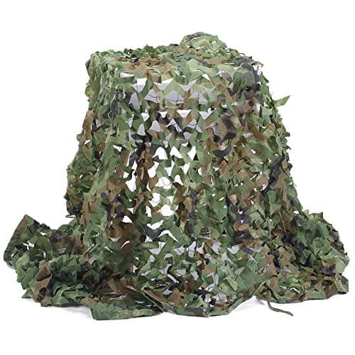 Senmortar Camo Netting Camouflage Net Army Mesh Nets Cover Lightweight with Mesh Net Behind for Hunting Blind Sunshade Decoration Party Fence Shooting Camping Photography Outdoor