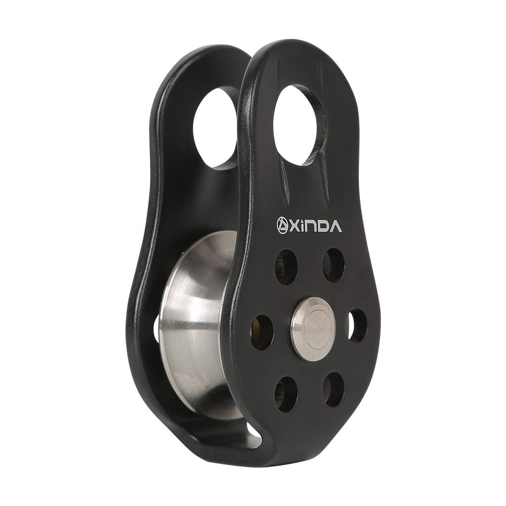 XINDA 20KN Micro Pulley Fixed Side CE UIAA Certified Climbing gear for Outdoor Sport, Rescue, Lifting, Hitch, Tending, Aloft Work, Rappelling, Rope, Arborist ect
