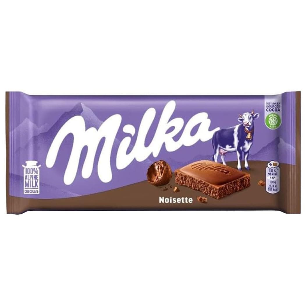 Milka Noisette Alpine Milk Chocolate Bar