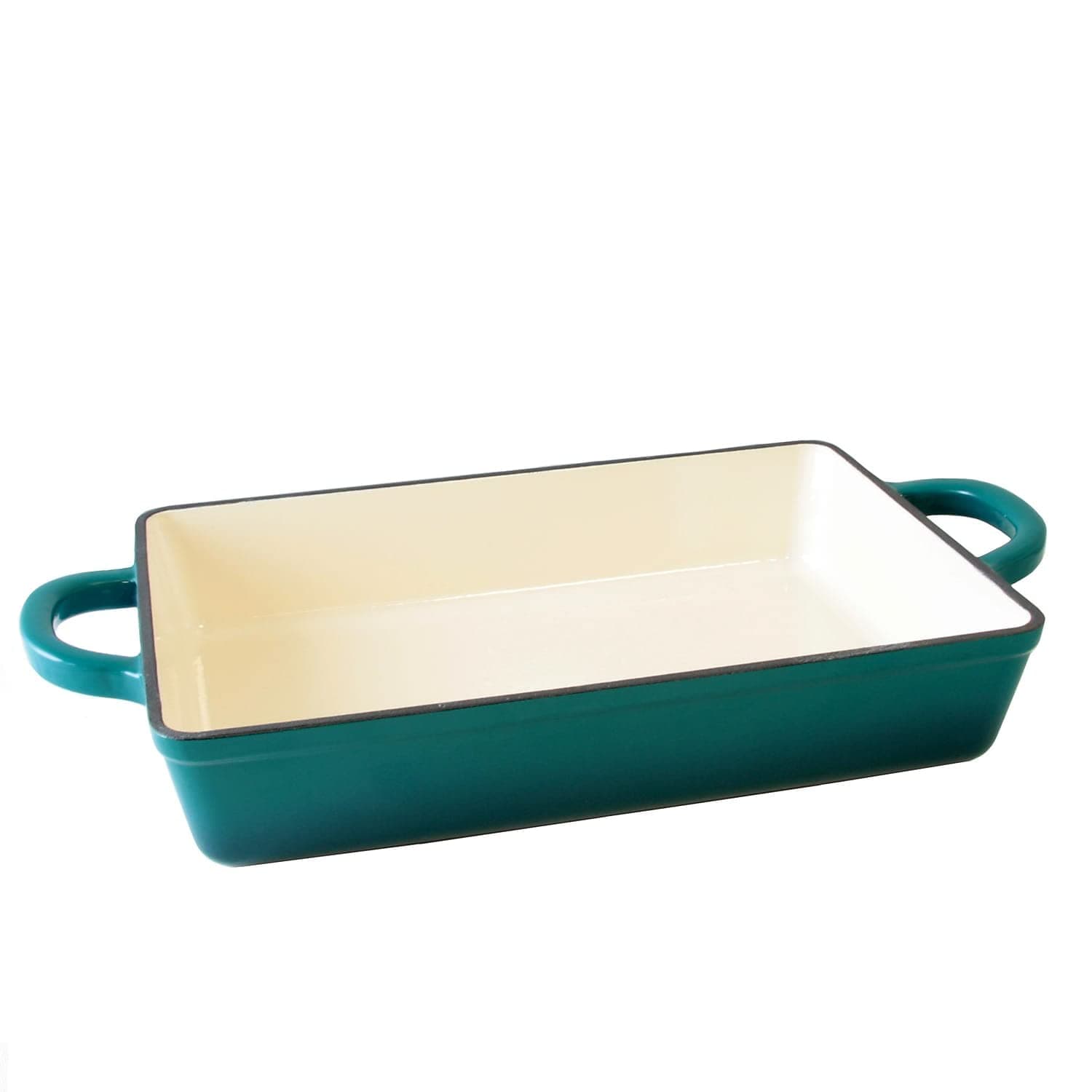 Crock Pot Artisan 13" Enameled Cast Iron Lasagna Pan Teal Ombre