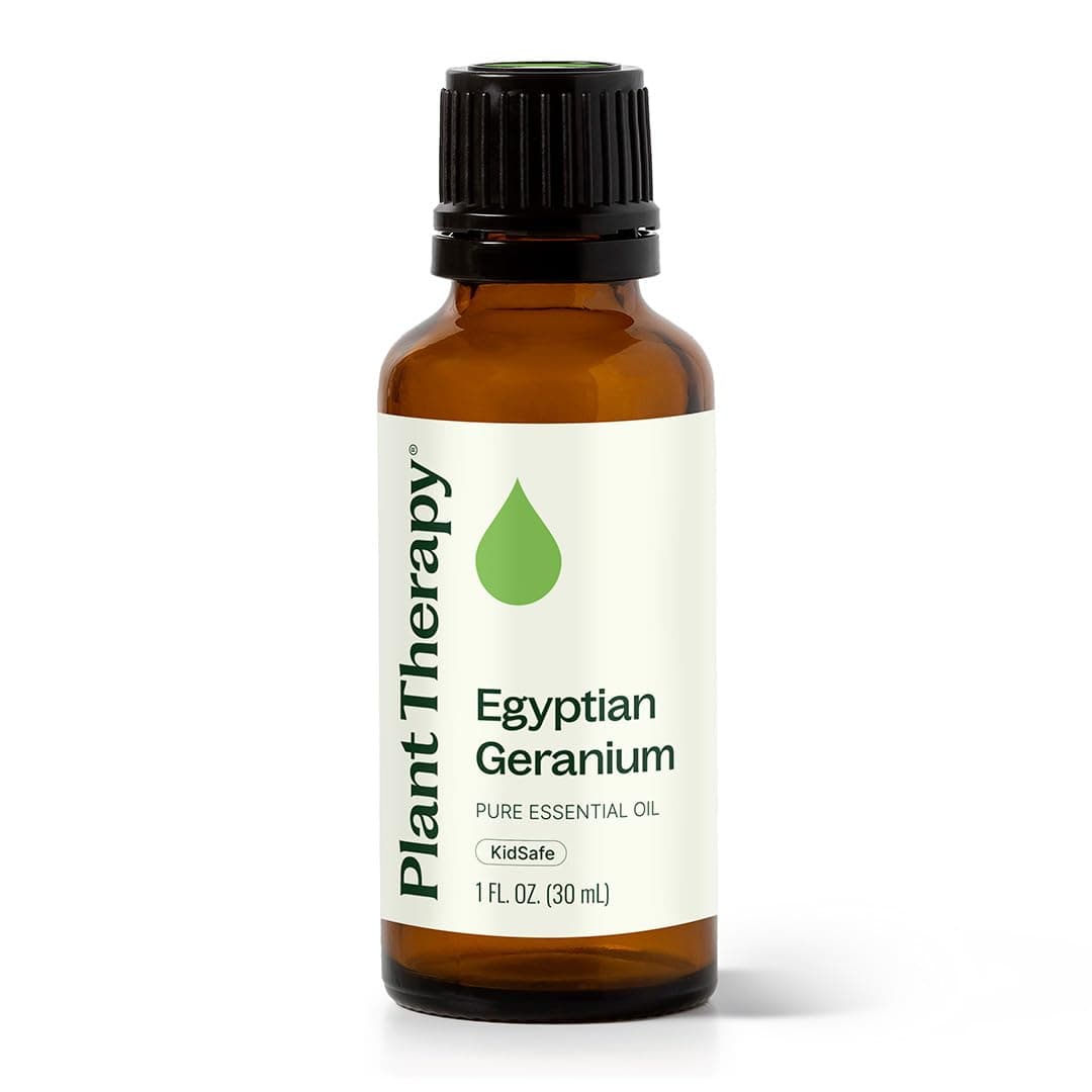Plant Therapy Egyptian Geranium Essential Oil 30 mL (1 oz),100% Pure, Undiluted, Natural Aromatherapy, Stress Relief, Emotional Balance