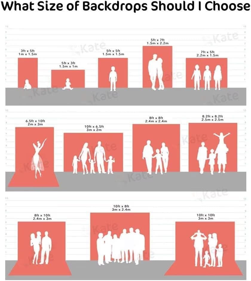 Kate 5x7ft Light Grey Photo Backdrops Gray White Backdrops Abstract Photoshoot Backgrounds Headshot Backdrops Newborn Photography Backdrop