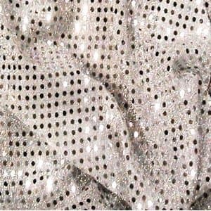Silver Sequins Dress Fabric – per metre by Midtex