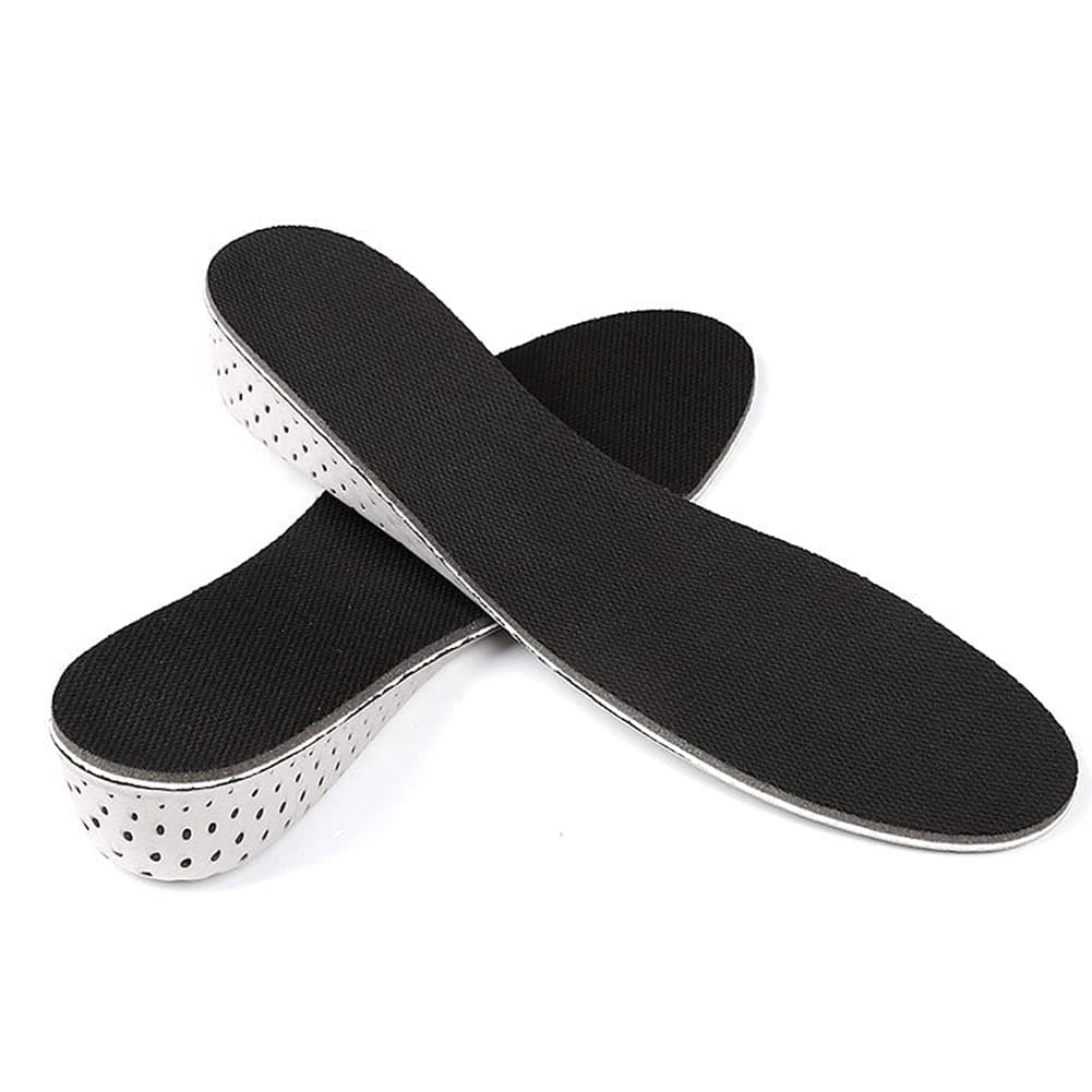 Goodern 1 Pair Height Increase Insole,Memory Foam Shoe Inserts Unisex Invisible Height Increase Insoles,Full Length Height Increasing Inserts Heel Lifting Insert Shoe Pads Elevator for Men Women-4.3CM