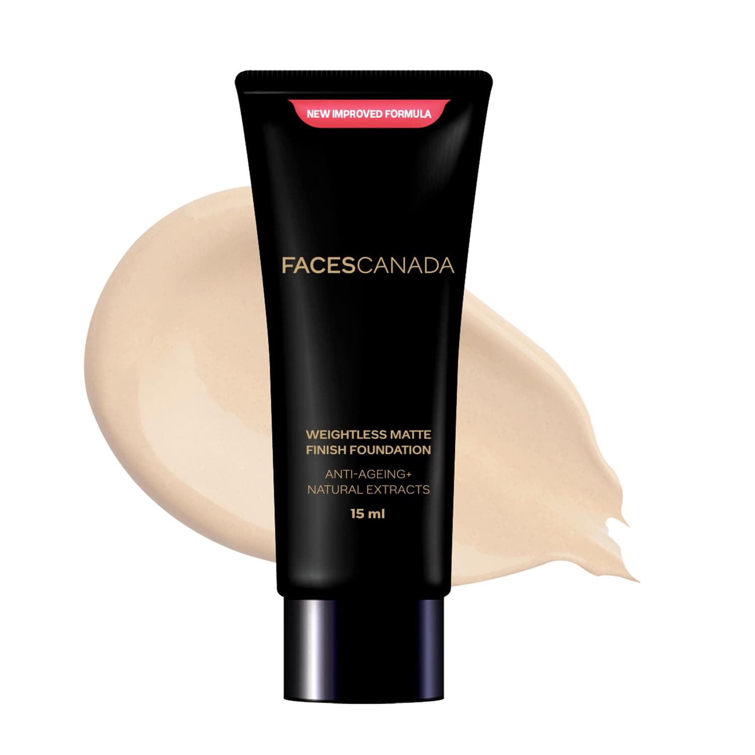 Faces Canada Weightless Matte Finish Foundation, Mini - Ivory, 18 ml