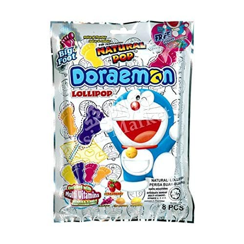 Doraemon Big Foot Natural Pop Lollipop 80g