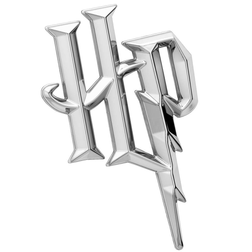 Fan Emblems Harry Potter Car Badge 3D HP Symbol (Chrome)