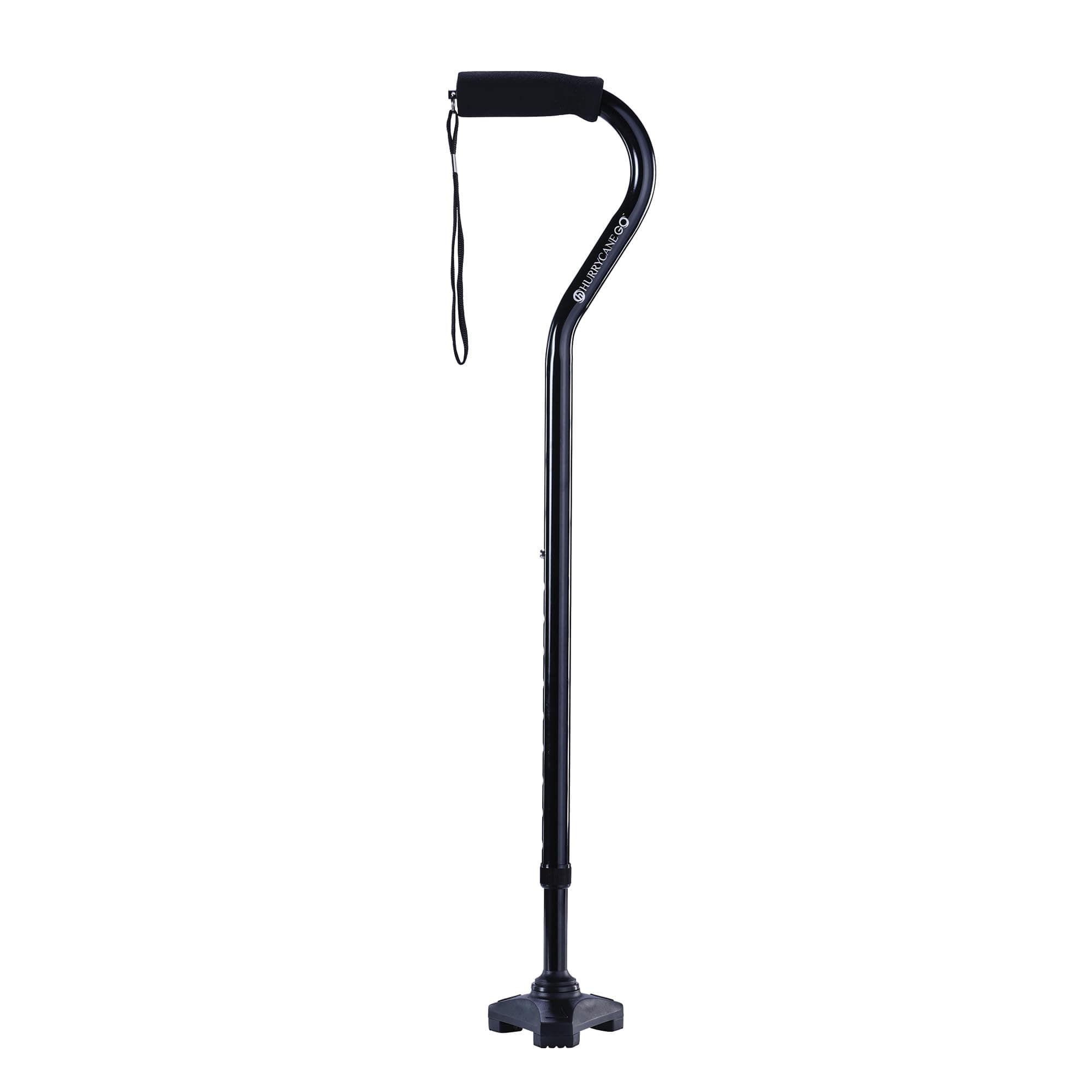 HurryCane Go HCANE-BK-G2 Walking Stick with T Handle, Black