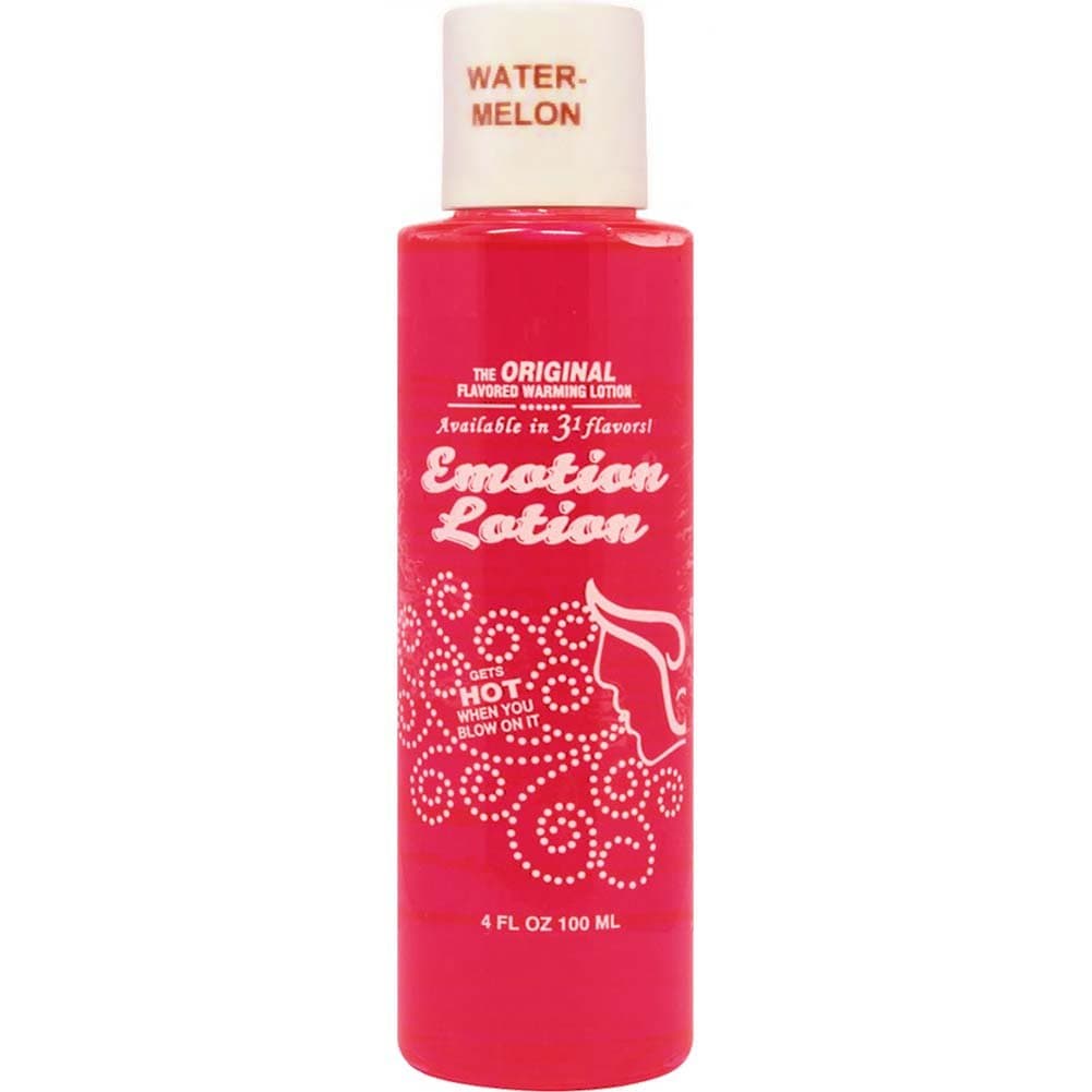 Edible Massage Oils Emotion Lotion Water Basesd Original Flavored Warming WATERMELON by Emotion Lotion 4oz