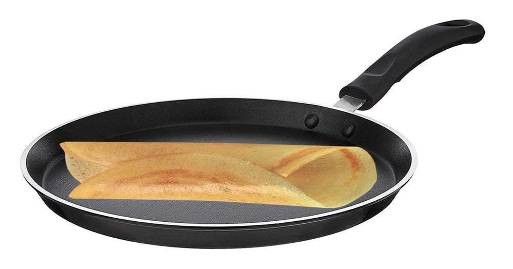 Non Stick Dosa Pan/Tawa, Size 290 mm, Thickness 2.6 mm, Black and Brown