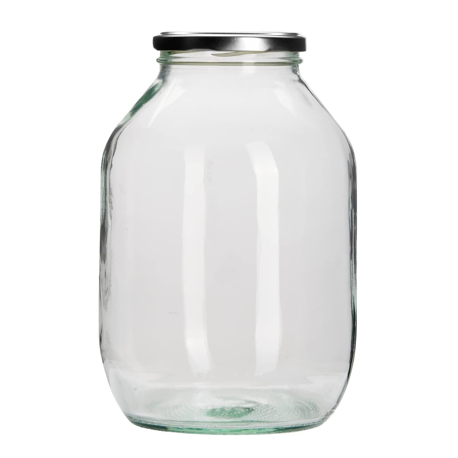 Half Gallon Pickle Jar with Silver Twist Off Lid - (Choice of Lid Colours)