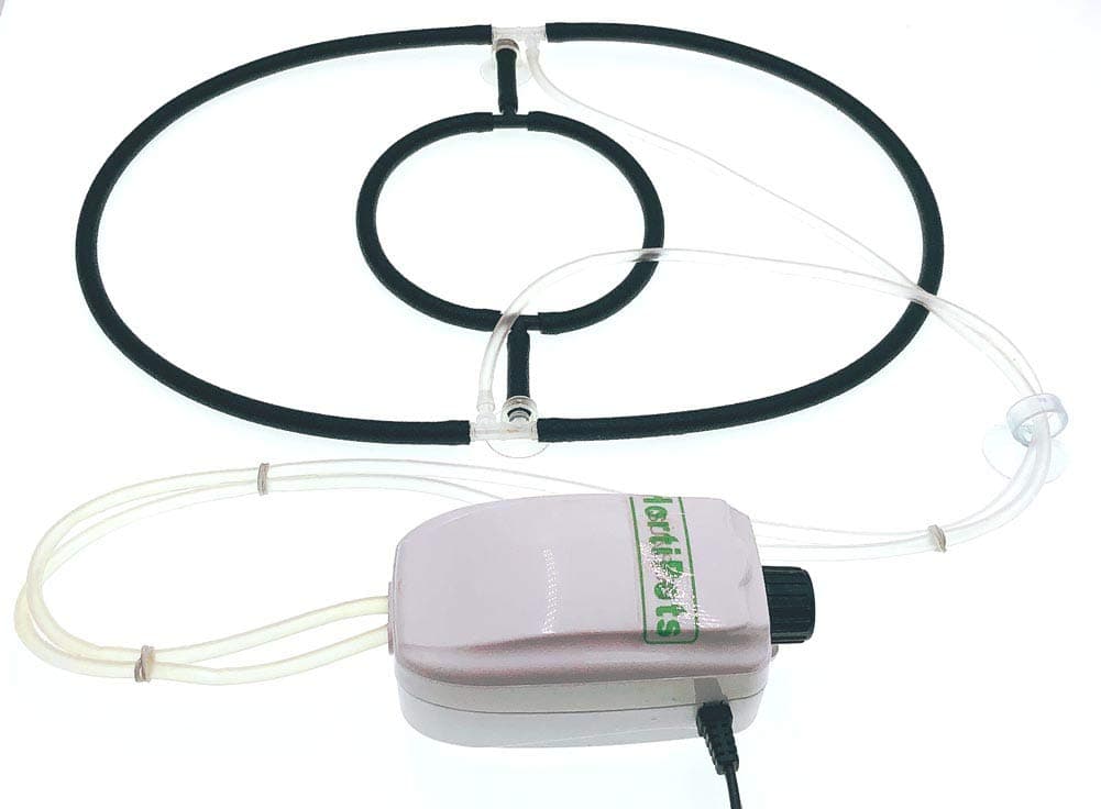 HORTIPOTS DWC Air Diffuser Bubbler Kit with Oxygen Air Pump for DIY Hydroponic Bubbler Bucket System Deep Water Cloner 24 Site and Aeroponic Clone Machine 35 Site