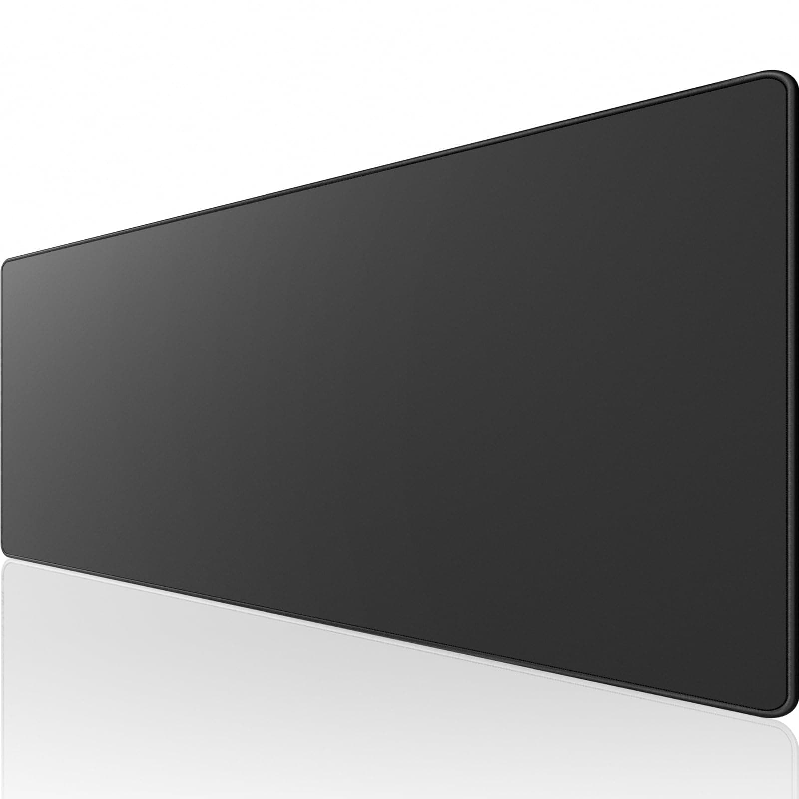 Ktrio Extended Gaming Mouse Pad with Stitched Edges, Large Mousepad with Premium-Textured Cloth, Non-Slip Rubber Base, Waterproof Keyboard Pad, Mouse Mat for Gamer,Office,Home, 35.4x15.7x0.16in, Black