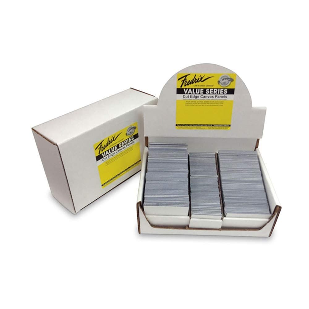 Fredrix Cut Edge Mini Canvas Panels 60-Pack 1⅞ x 1⅞ - White