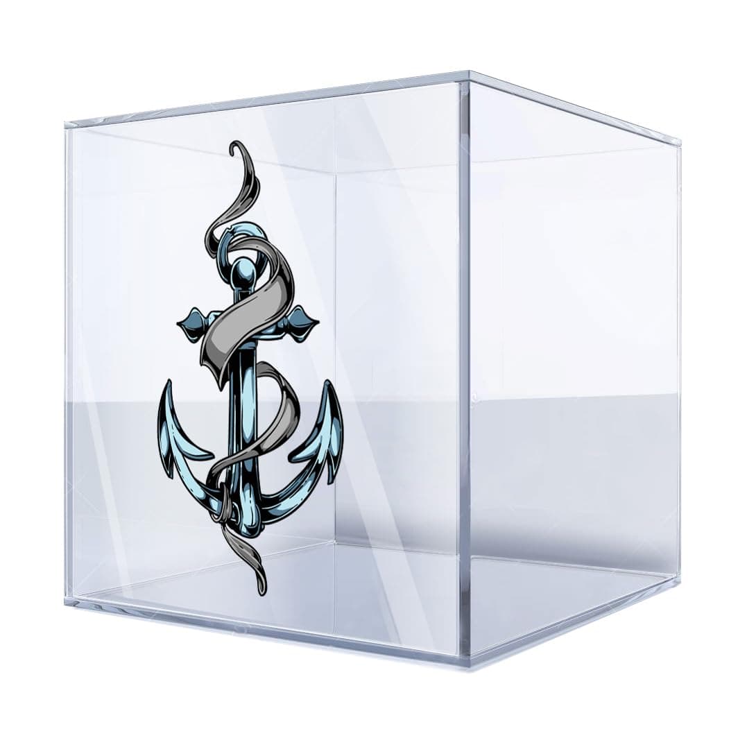 Decal Sticker Anchor Car Window Wall Art Decor Doors Helmet Truck Motorcycle Note Book Mobile Laptop Size: 5 X 2.7 Inches Vinyl color print