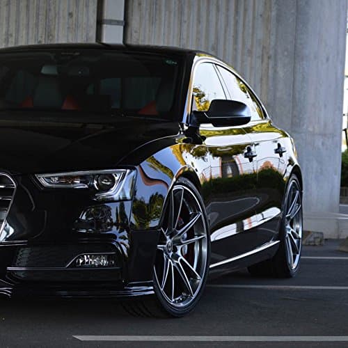 19" 20" HRE Wheels FF04 Flow Form Liquid Silver Staggered Concave Rims Only Set Of 4 Includes Vibe Motorsports License Plate Frames Fits Audi R8