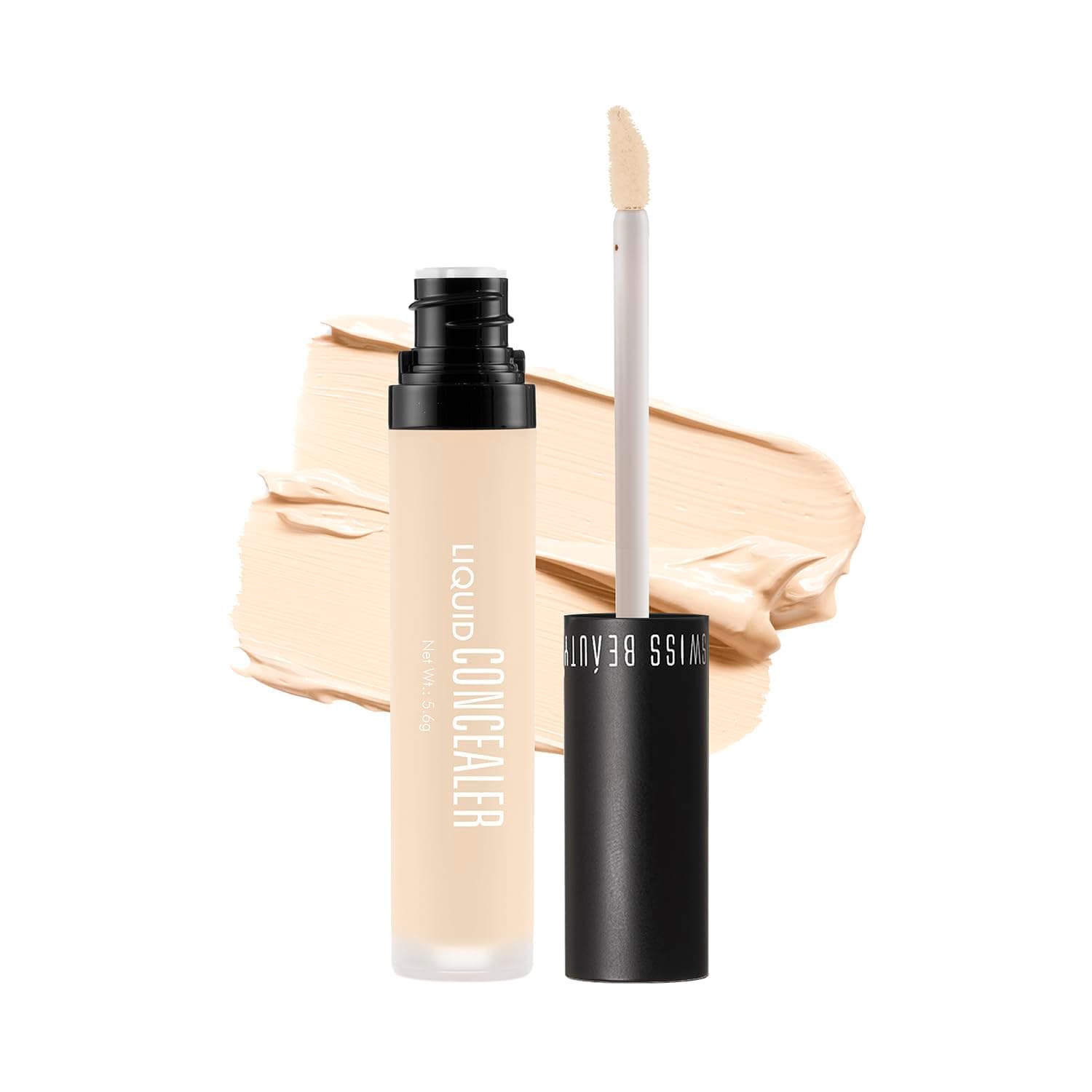 VICKY GENERAL STORE Matte Finish Liquid Concealer | Lightweight & Full Coverage, Easily Blendable, 6g (Creamy Beige)
