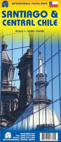 Santiago de Chile 1:12,500 Street Map & Central Chile 1:720,000 Travel Map Map – Folded Map, May 2, 2011