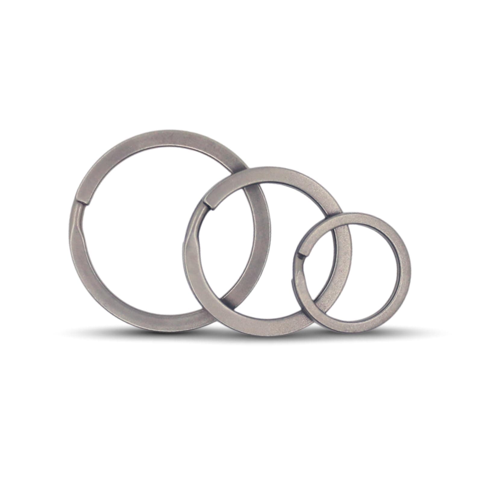Titanium Key Rings - 3 Pieces in 3 Sizes for Keychains and Carabiners - Durable, Versatile, and Ideal for Everyday Use