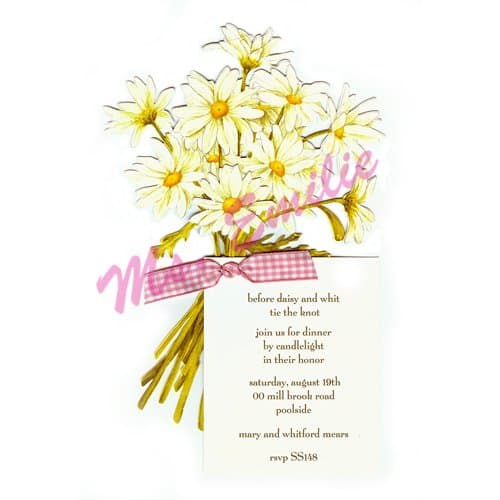 Daisy Bouquet Die-cut Card, Pack of 10