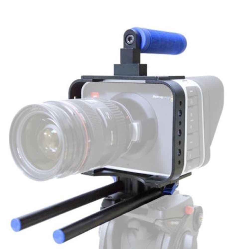 DSLR Camera 15mm Rod BMCC Cage Rig for BMCC Blackmagic Cinema Camera C300 C500 5D2 5D3