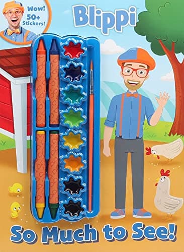Blippi: So Much to See!: Includes Stickers, 4 Crayons, Paints and Paint Brush (Color & Activity with Crayons and Paint)