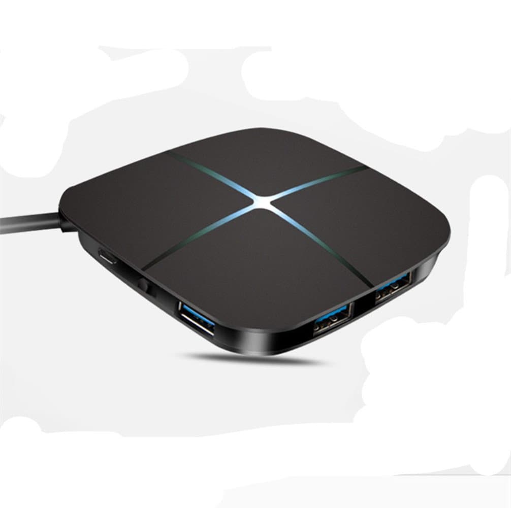 Cmvi 7-Port USB 3.0 Hub with LED Display (Black)