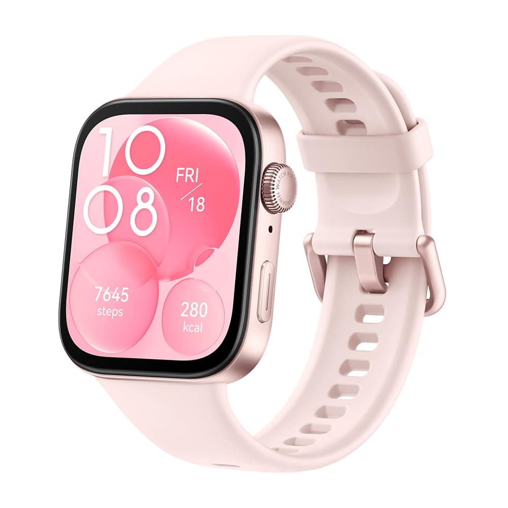 WATCH FIT 3, 1.82" AMOLED Display, Ultra-Slim Design, All-Round Fitness Management, Comprehensive Health Management, Durable Battery Life, Compatible with iOS & Android, Pink