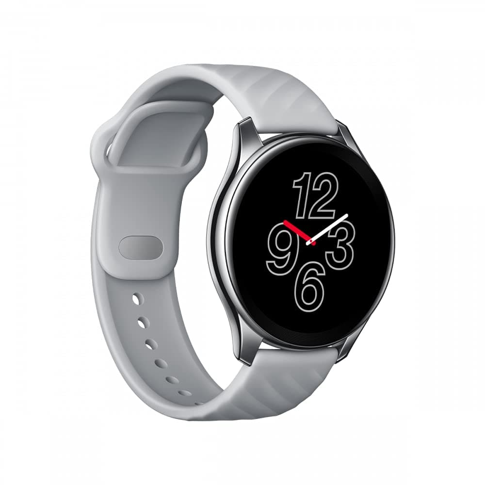 OnePlus Watch - Bluetooth 5.0 Smart Watch with 14 days battery life and 5ATM + IP68 Water Resistance - Midnight Silver