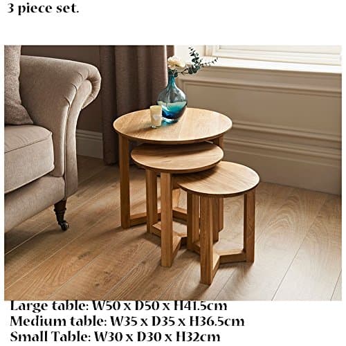 Goetic New space saving Tilbury Nest of Tables 3pc (Small,Medium,Large)