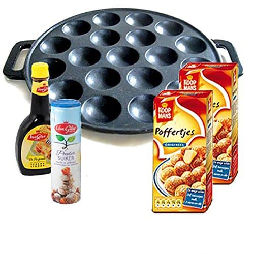 Cast Iron Poffertjes Pan Gift Set. Dutch Pancakes. Great Gift!