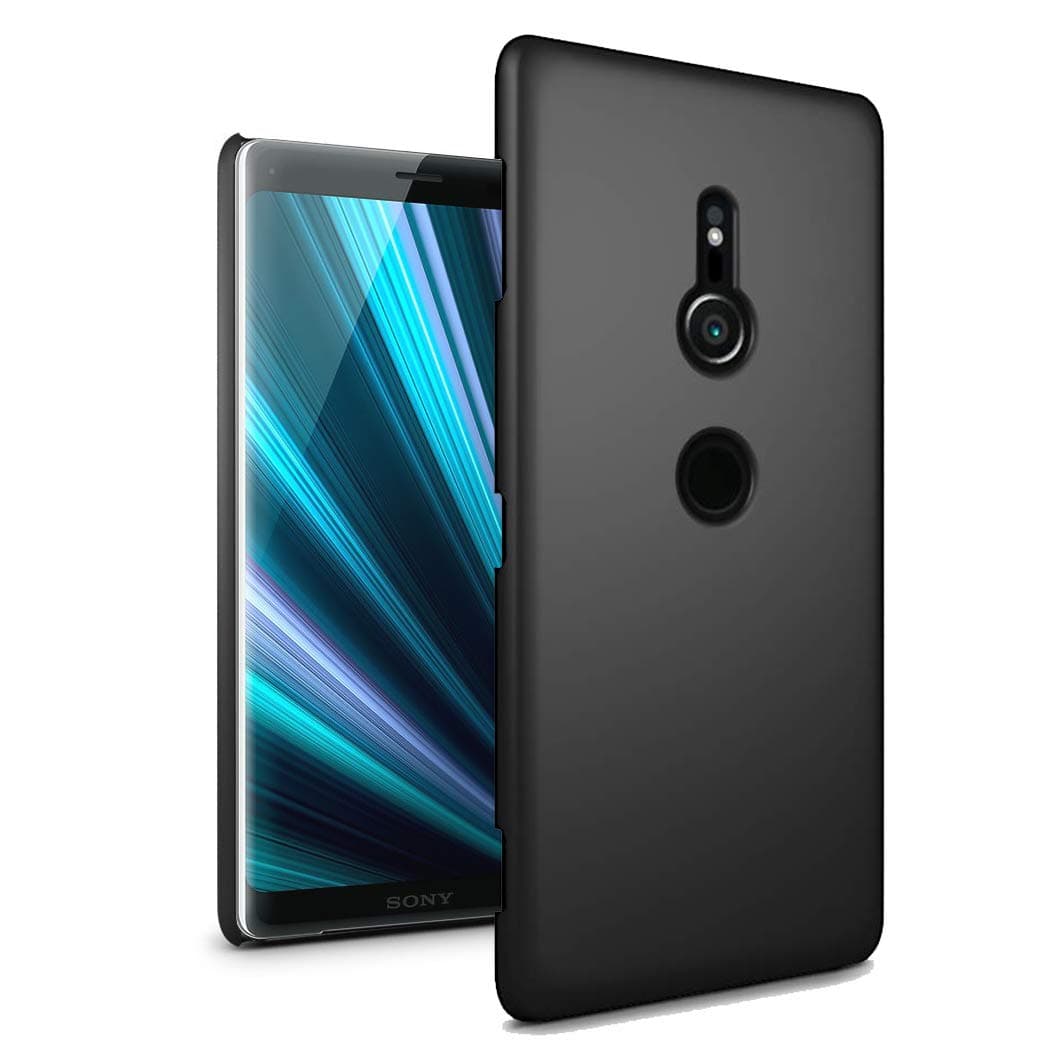 GAPlus Sony Xperia XZ3 6.0" Case - Ultra Slim Thin Armour Hard Case - Matte Rubberized Cover For Sony Xperia XZ3 (Black)