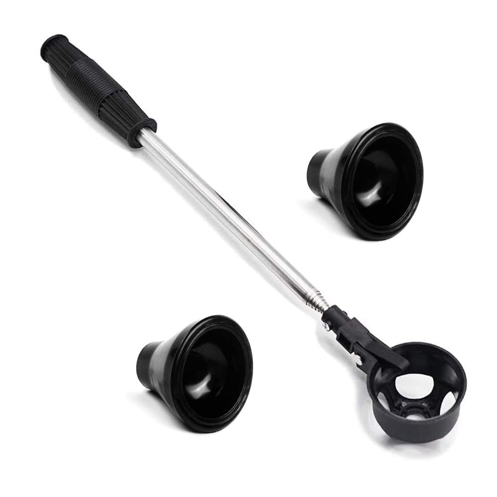 MAZEL Telescopic Golf Ball Retriever,Golf Ball Pick Up with Automatic Locking Scoop (3 PCS)
