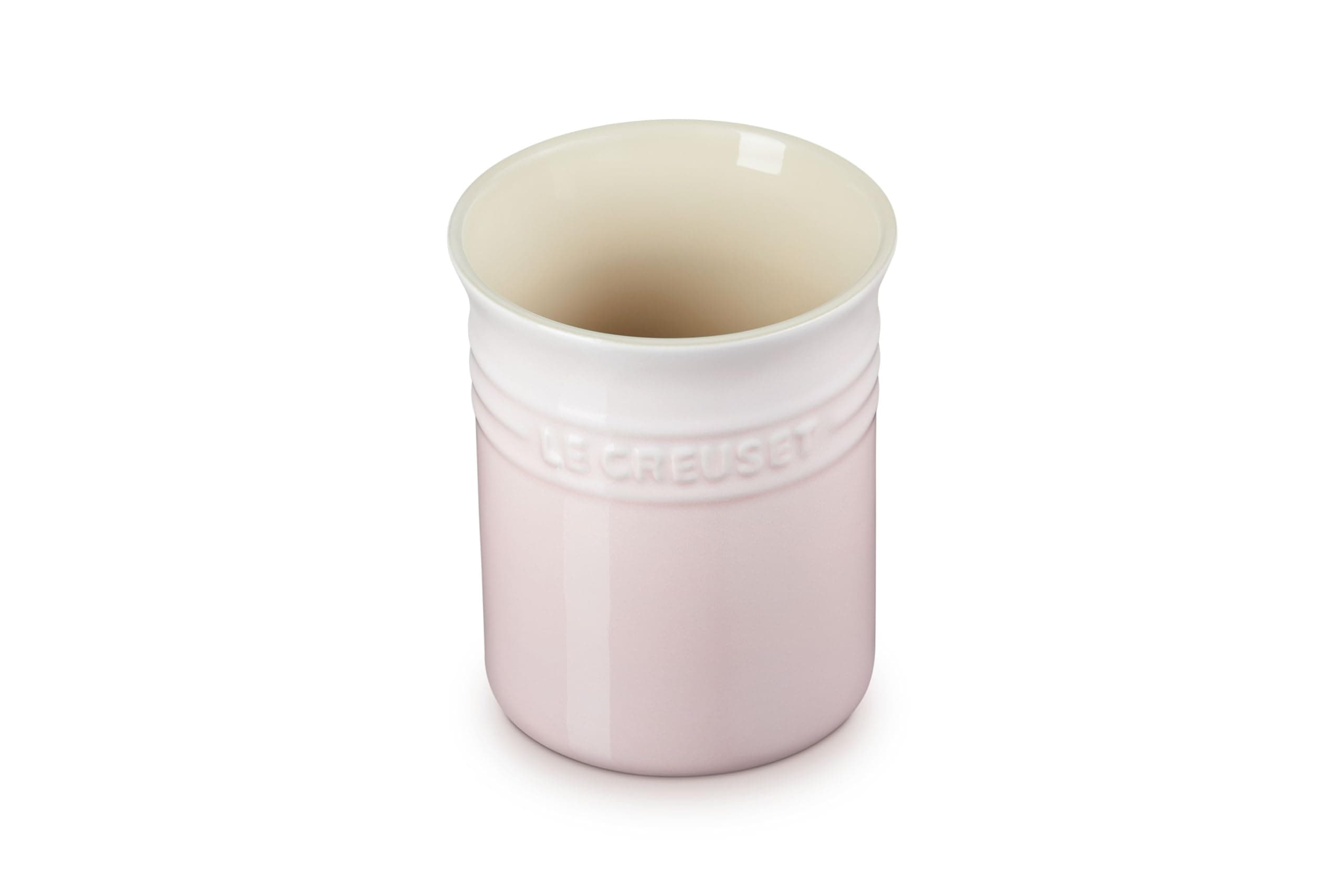 LE CREUSET Stoneware Small Utensil Jar, 1.1 Litres,Shell Pink, 71501117770001