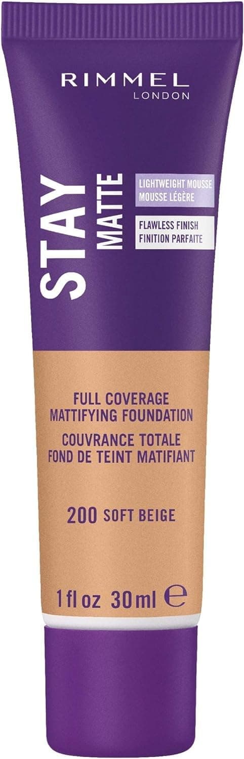 Rimmel Stay Matte Liquid Mousse Foundation 30ml-200 Soft Beige